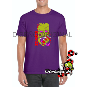 camiseta zombi. Original comomoscas